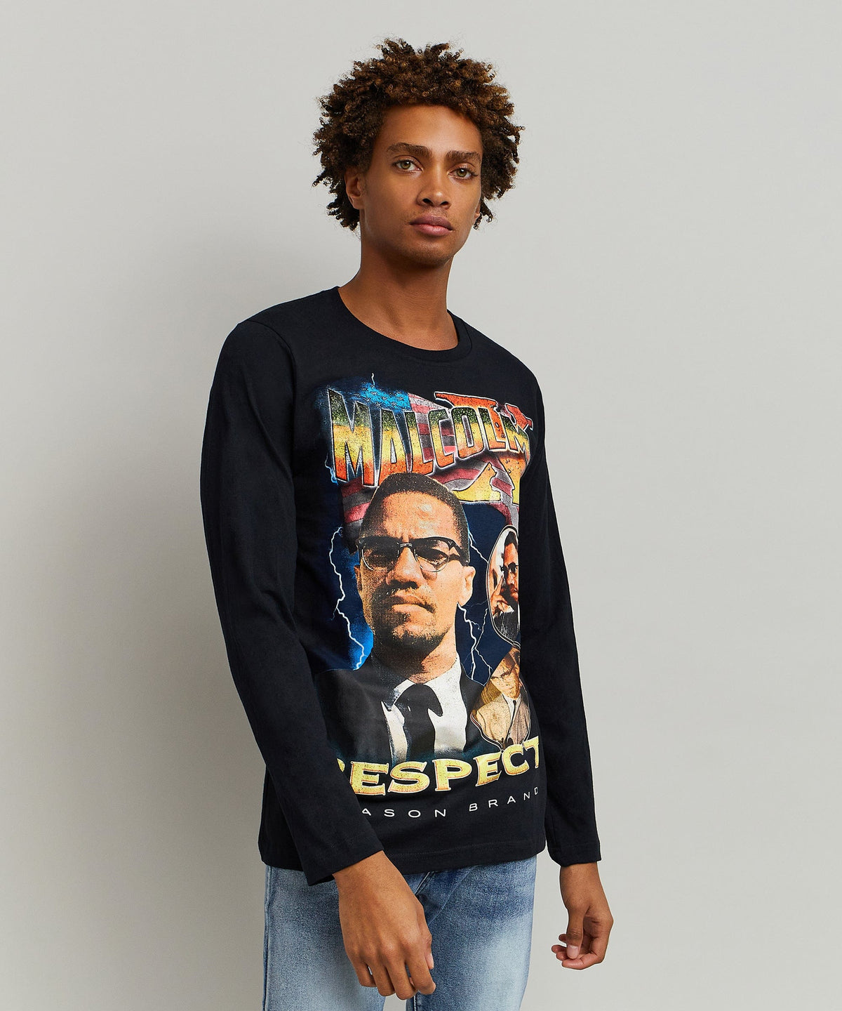 Malcolm X Respect Ls Tee Regular Style Is Live | Reason Clothing Popular