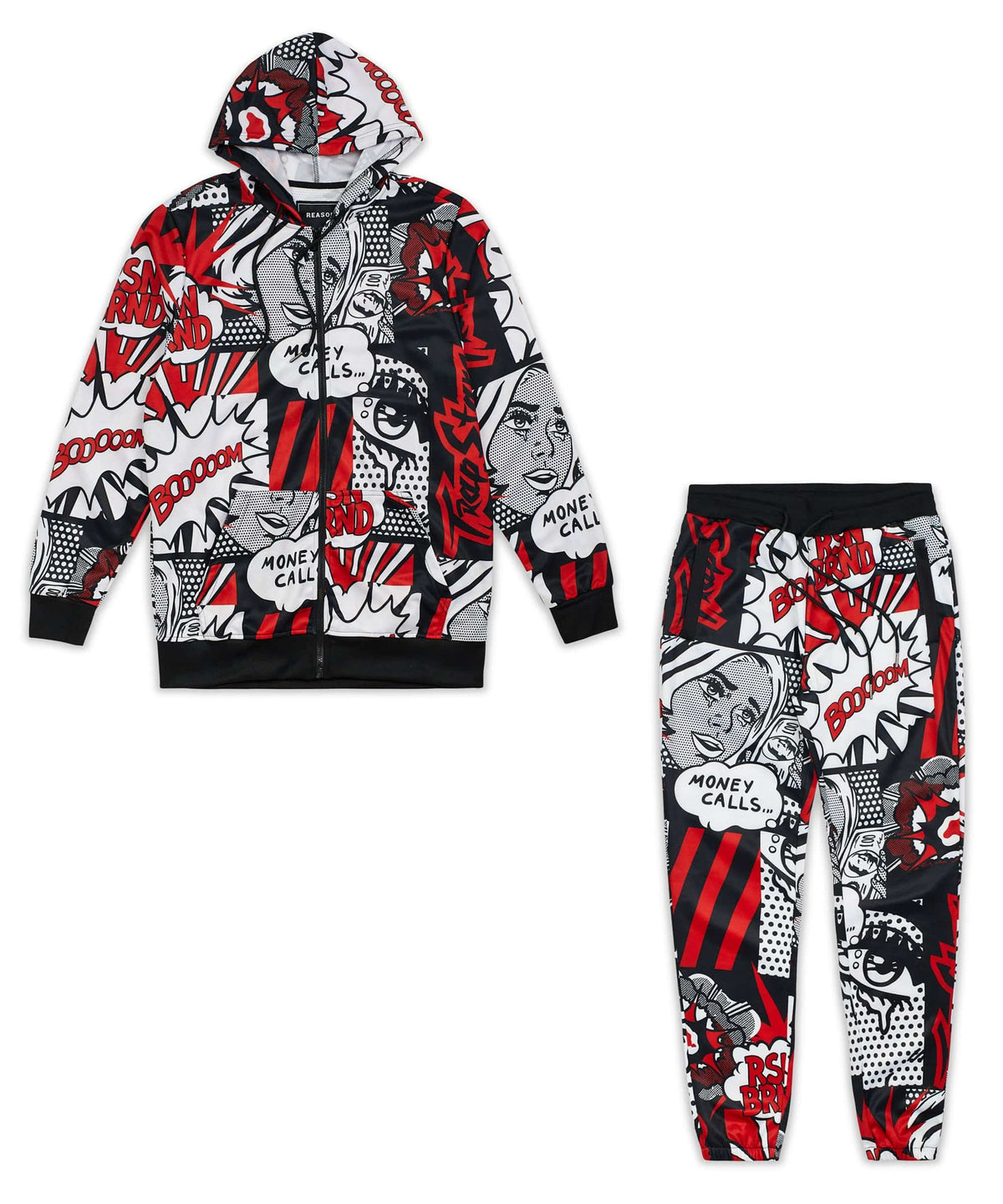 Money Calls Comic Print Track Set | Reason Clothing Featured