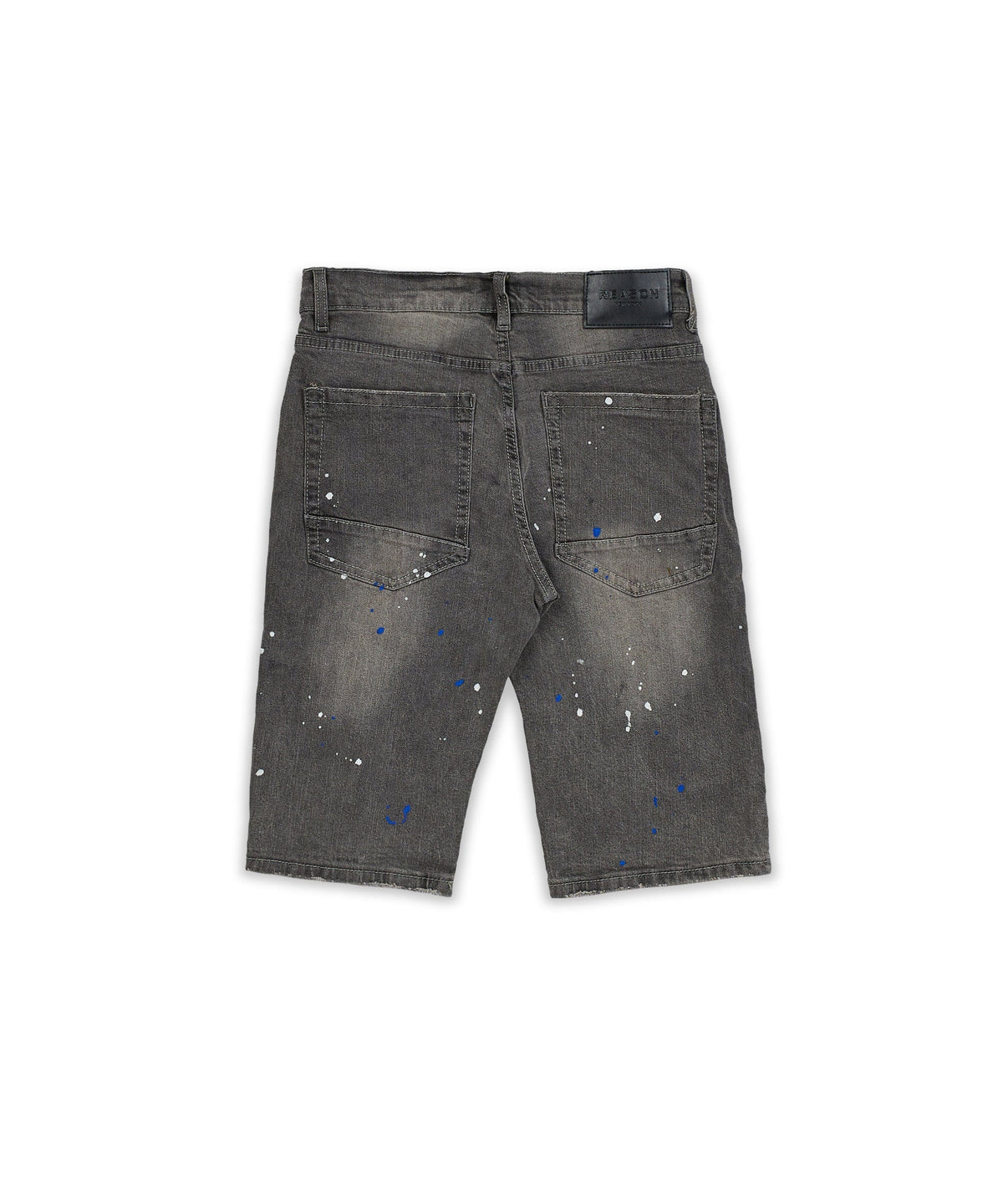 Vincent Grey Paint Splatter Jean Shorts | Reason Clothing Smart Buy