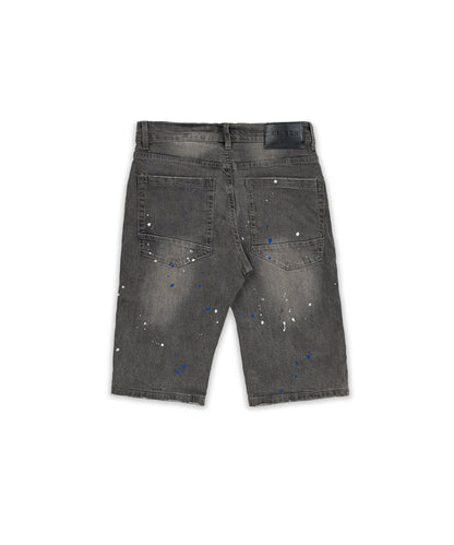 Vincent Grey Paint Splatter Jean Shorts | Reason Clothing Smart Buy