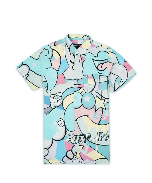 Neo World Allover Print Short Sleeve Shirt | Reason Clothing Essential
