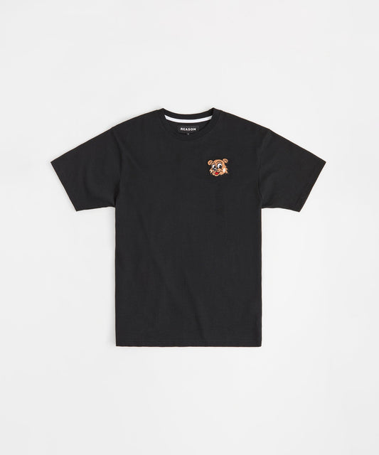 Cub Chenille Graphic Short Sleeve Tee - Black | Reason Clothing Featured