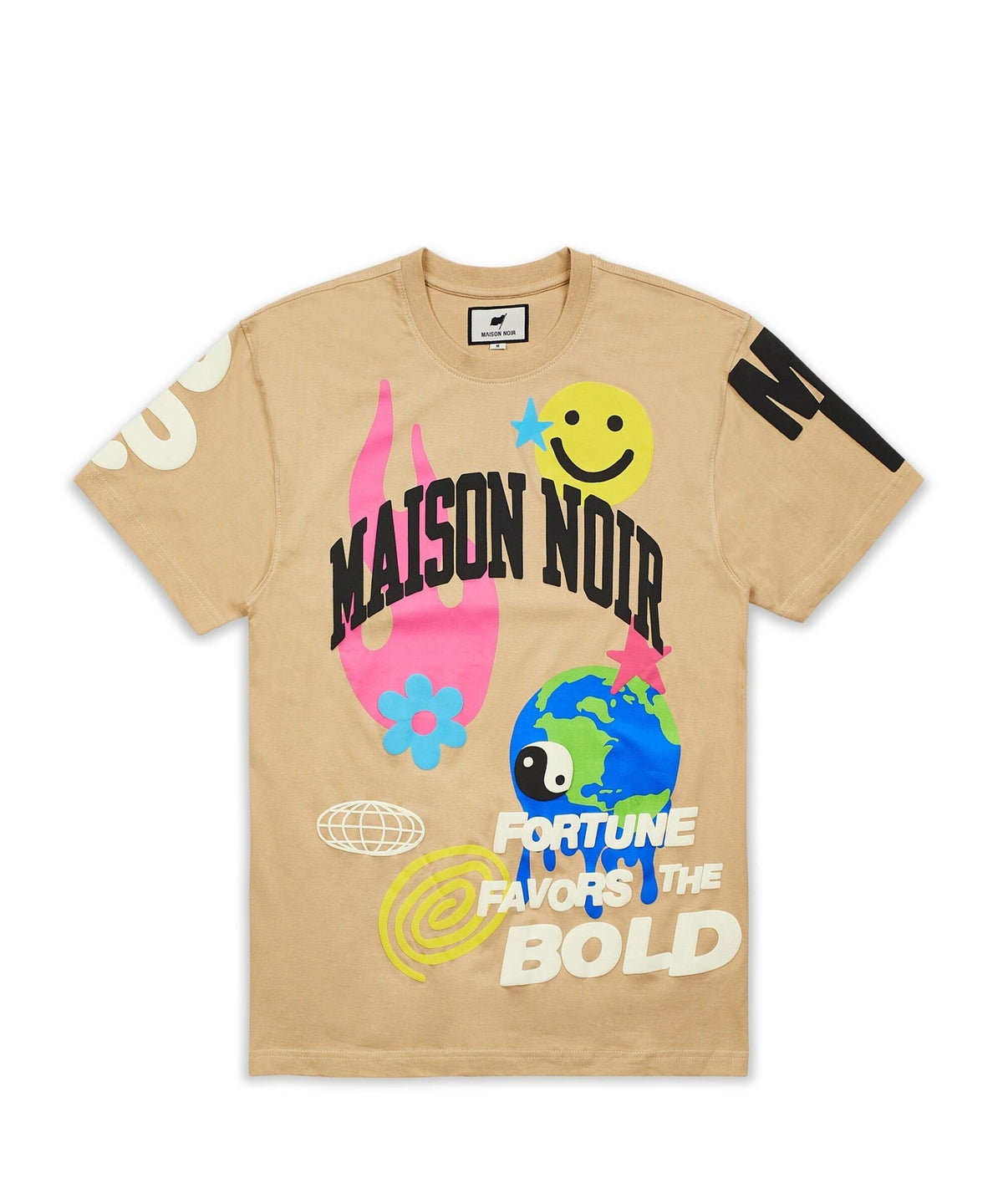 Say Less Puff Print Tee - Khaki | Reason Clothing Latest