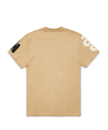 Say Less Puff Print Tee - Khaki | Reason Clothing Latest