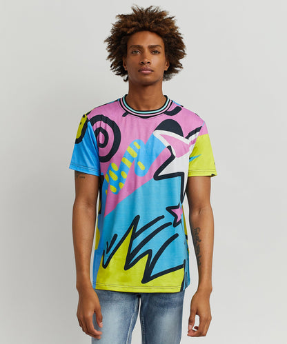 Relax Allover Print Graphic Tee | Reason Clothing Sale