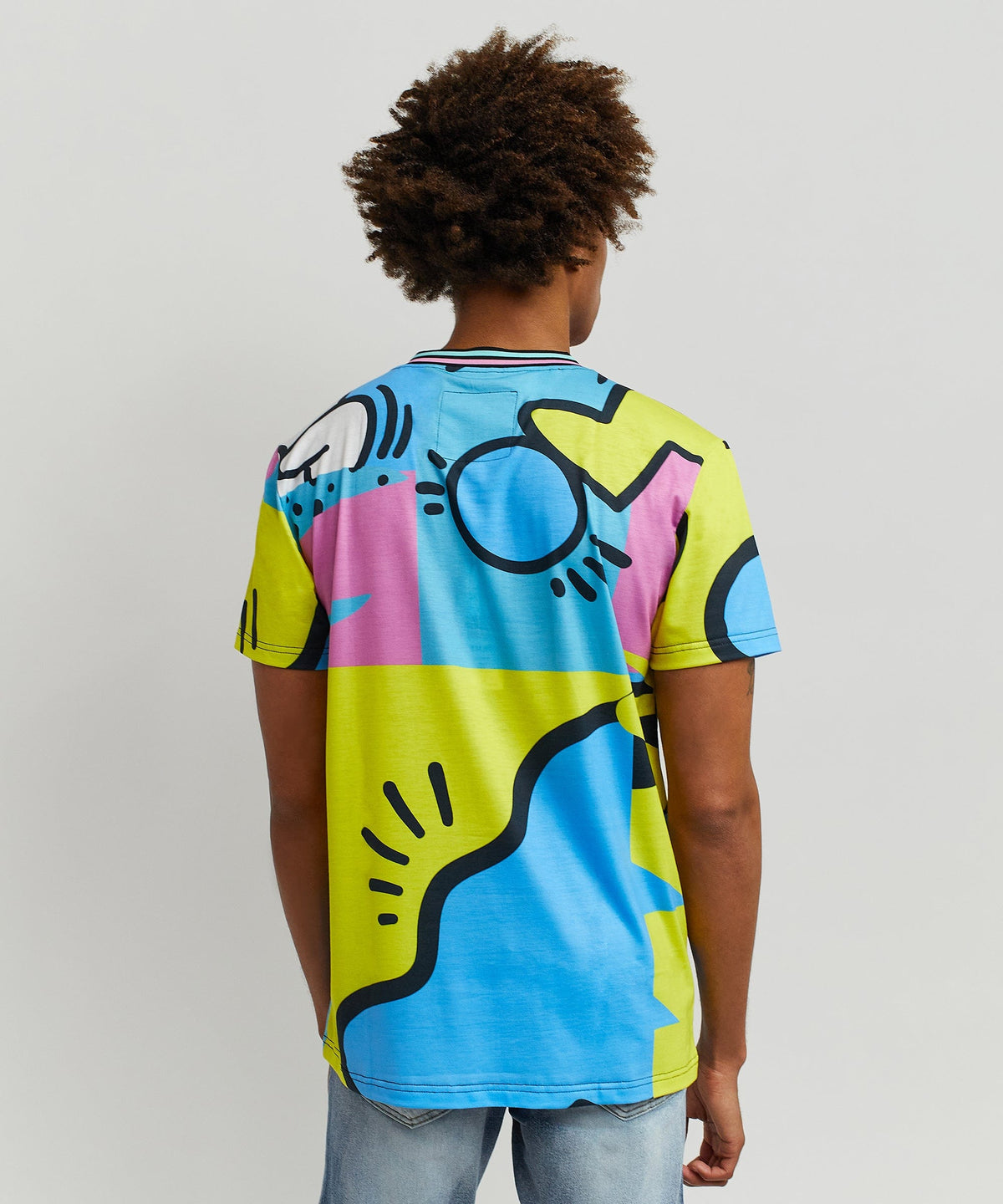 Relax Allover Print Graphic Tee | Reason Clothing Sale