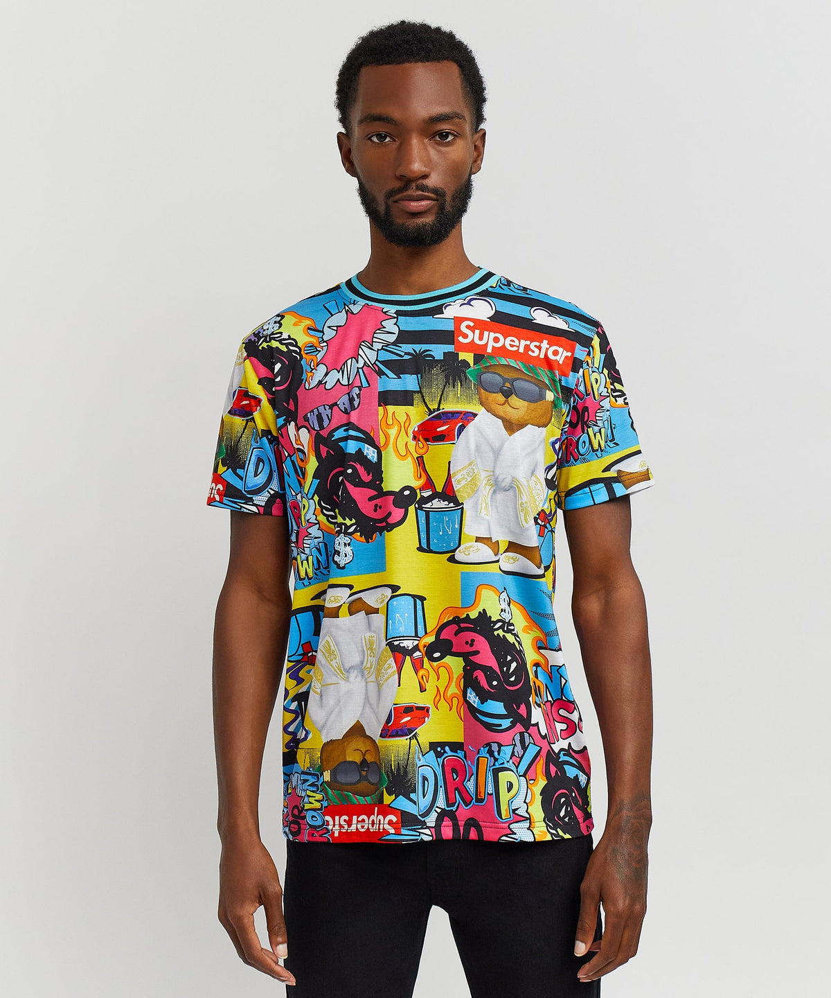 Drip Drip Allover Print Graphic Tee | Reason Clothing Best Seller