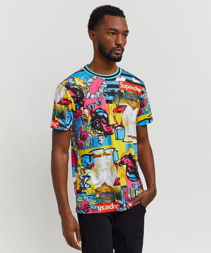Drip Drip Allover Print Graphic Tee | Reason Clothing Best Seller