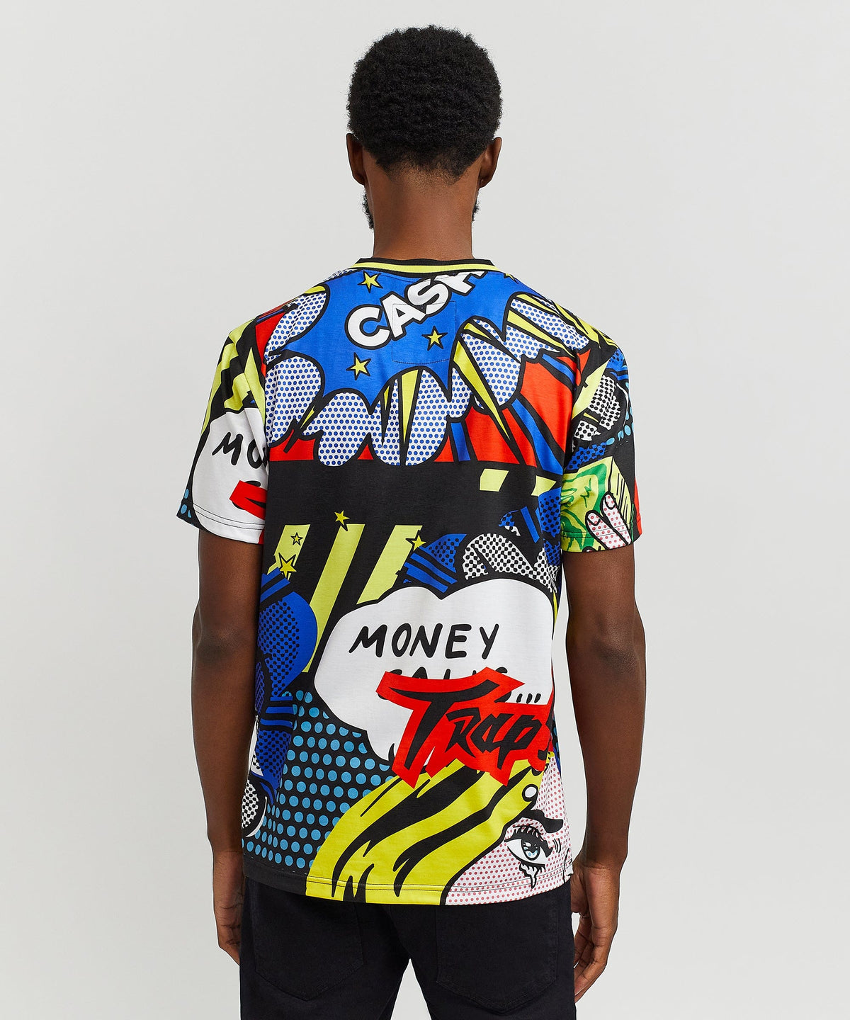 Trap Stars Comic Allover Print Graphic Tee | Reason Clothing Special Offer