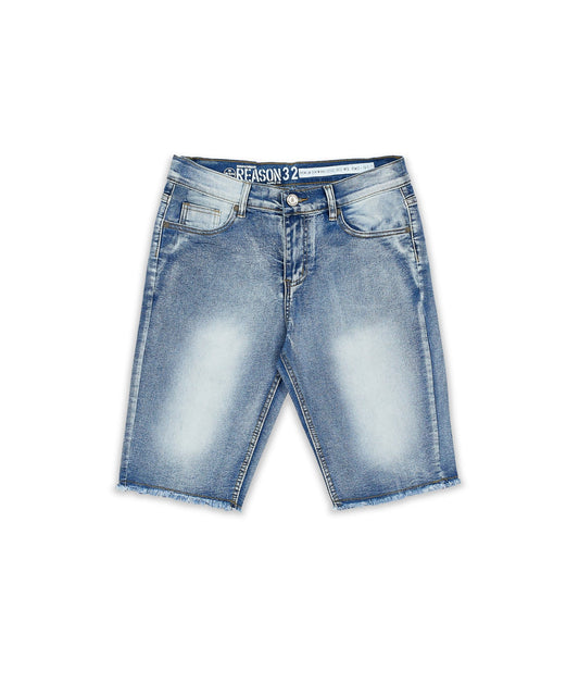 Plus Size Josiah Light Wash Basic Denim Shorts | Reason Clothing Discount