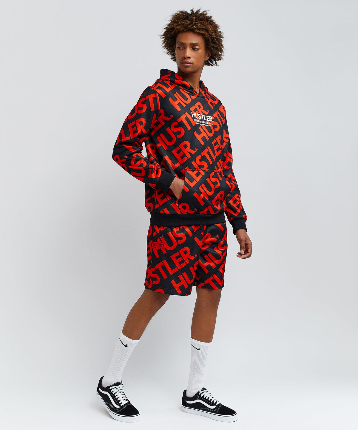 Hustler District Hood And Short Set | Reason Clothing Value