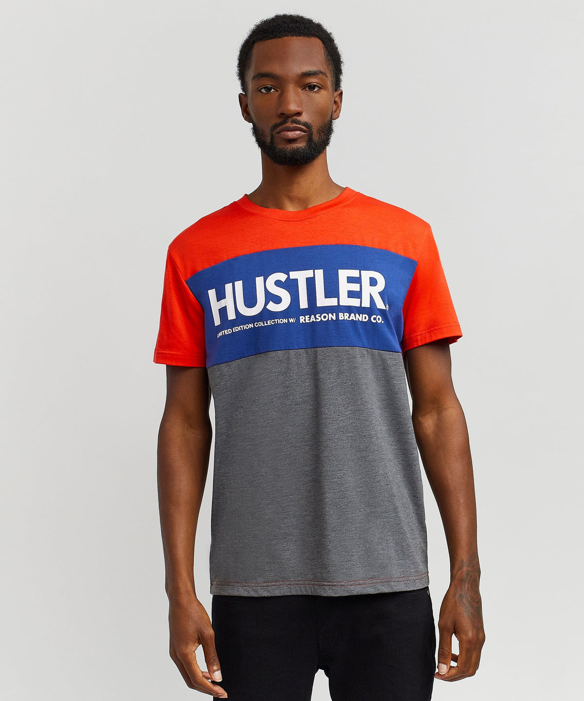Hustler Colorblock Tee 963 Is Live | Reason Clothing Hot Sale