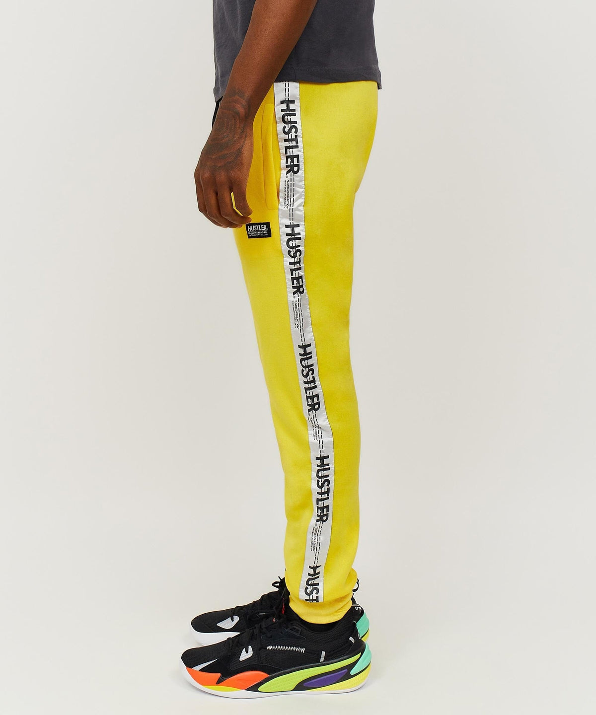 Hustler Logo Tape Joggers Regular Is Live | Reason Clothing Customer Favorite
