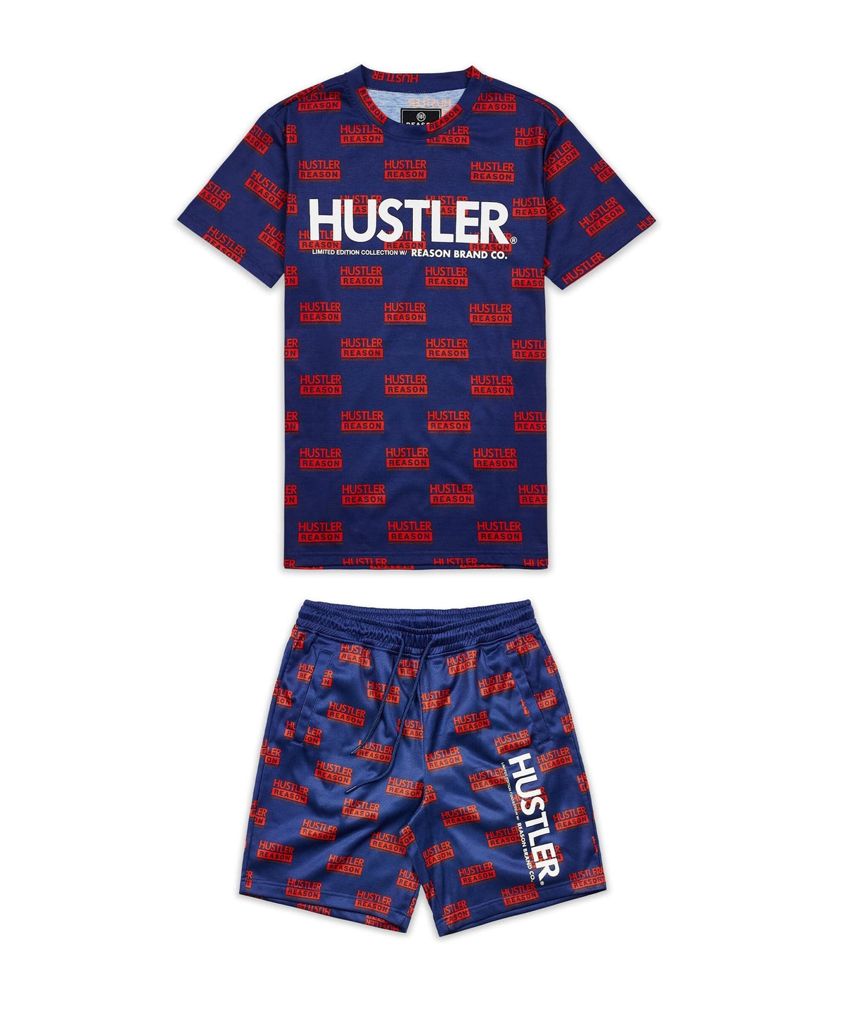Hustler Logo Tee And Shorts Set | Reason Clothing New