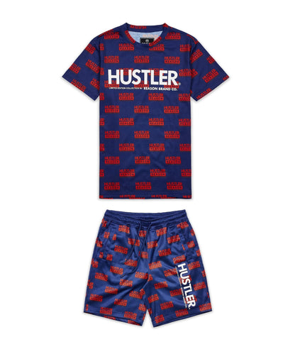 Hustler Logo Tee And Shorts Set | Reason Clothing New