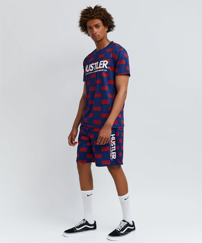 Hustler Logo Tee And Shorts Set | Reason Clothing New