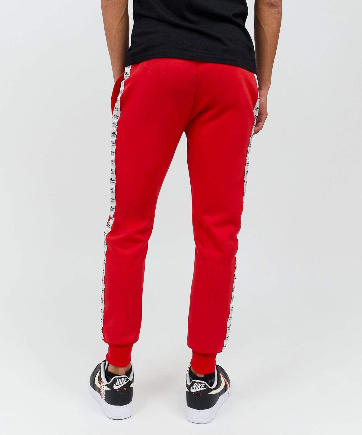 Hustler Side Stripe Logo Jogger - Red | Reason Clothing Premium