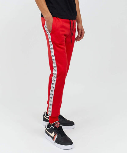 Hustler Side Stripe Logo Jogger - Red | Reason Clothing Premium