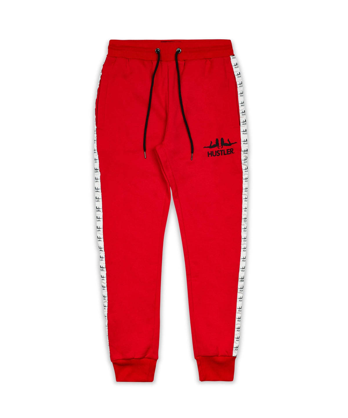 Hustler Side Stripe Logo Jogger - Red | Reason Clothing Premium