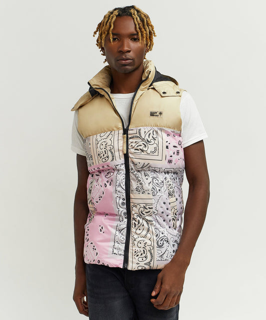 Paisley Puffer Vest | Reason Clothing Popular