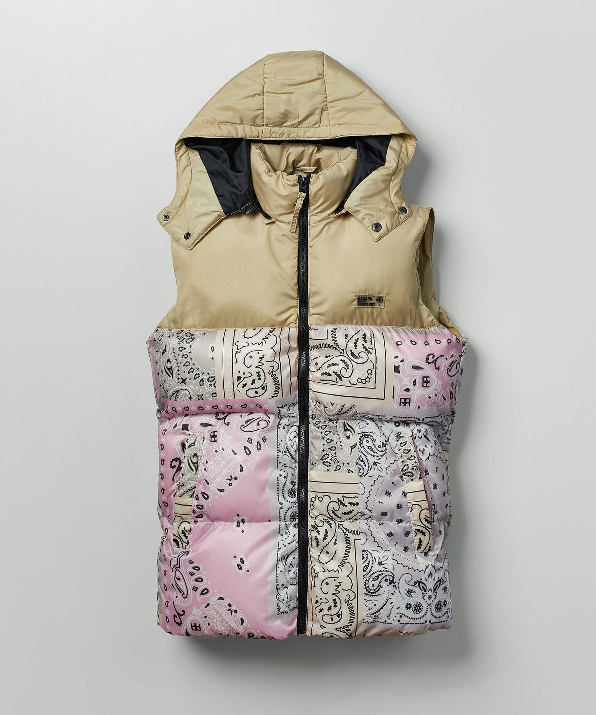 Paisley Puffer Vest | Reason Clothing Popular