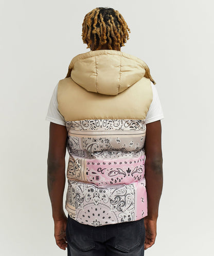 Paisley Puffer Vest | Reason Clothing Popular