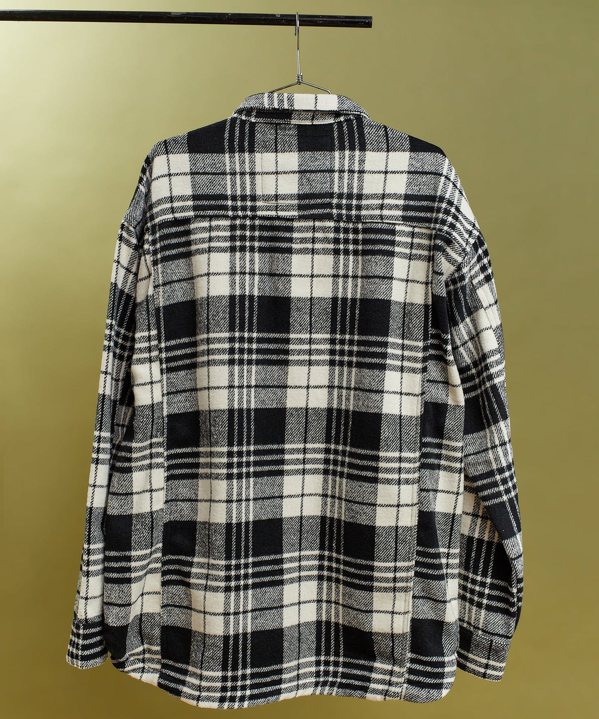 Plaid Black And White Super Heavy Weight Flannel Shirt Jacket | Reason Clothing Best Seller