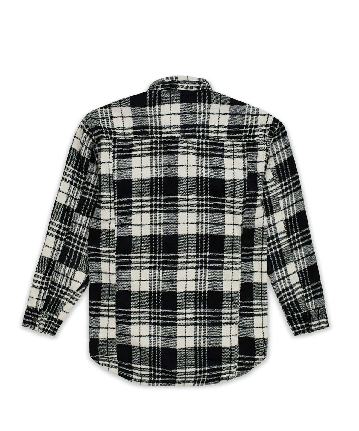 Plaid Black And White Super Heavy Weight Flannel Shirt Jacket | Reason Clothing Best Seller