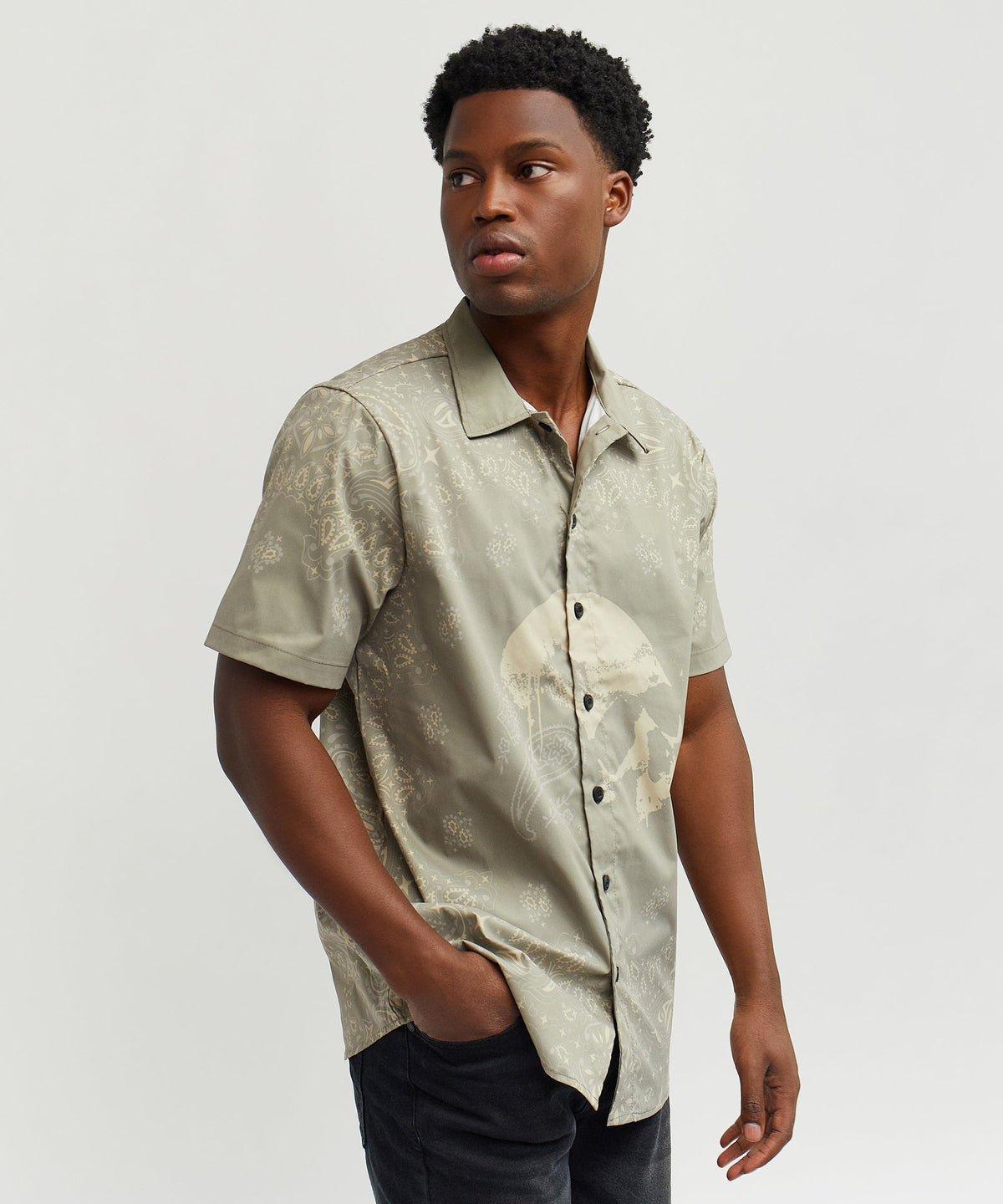 Skull Paisley Ss Shirt | Reason Clothing Recommended