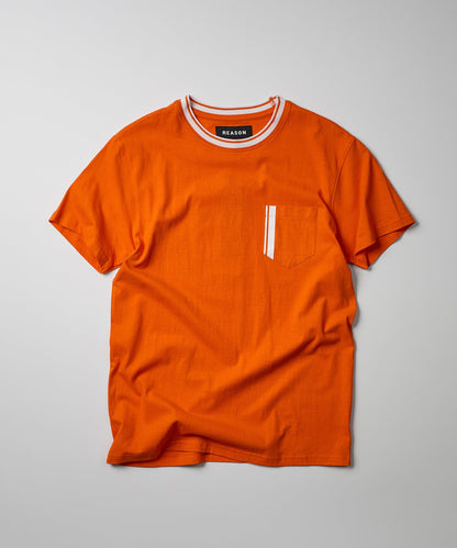 Pocket Stripe Contrast Tee | Reason Clothing Smart Buy