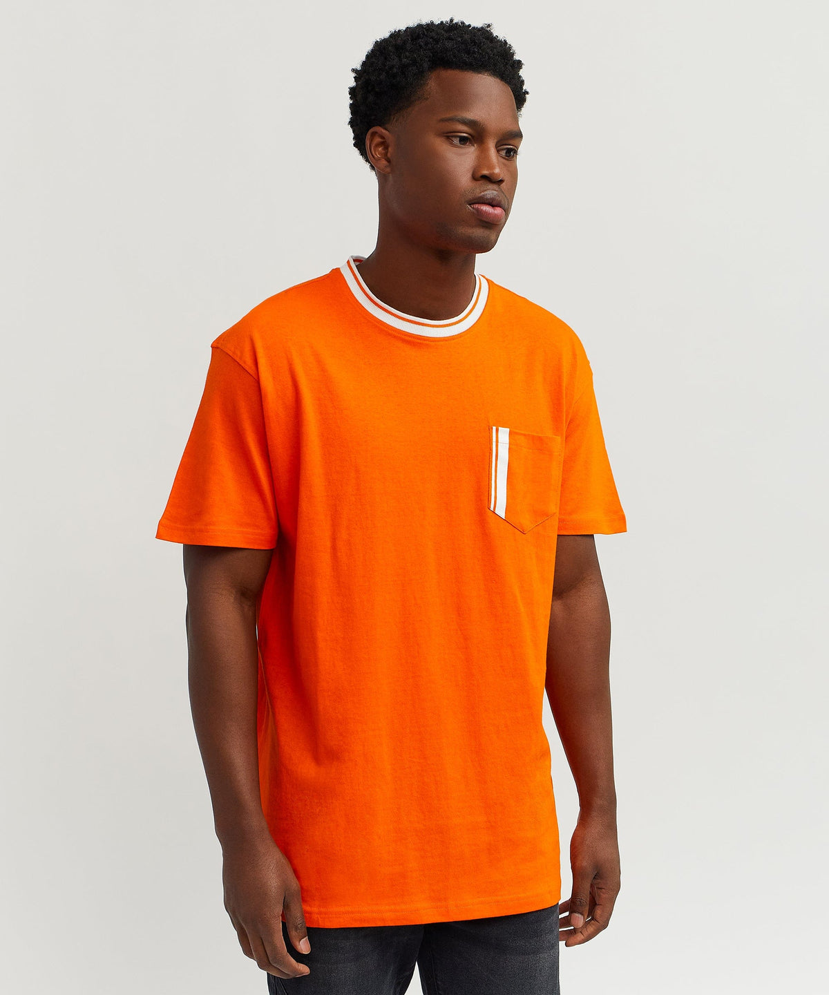 Pocket Stripe Contrast Tee | Reason Clothing Smart Buy