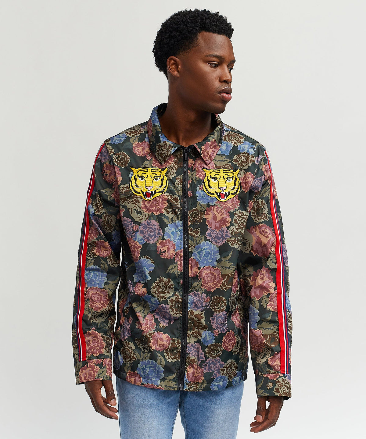 Fearless Tape Trim Nylon Jacket | Reason Clothing Latest