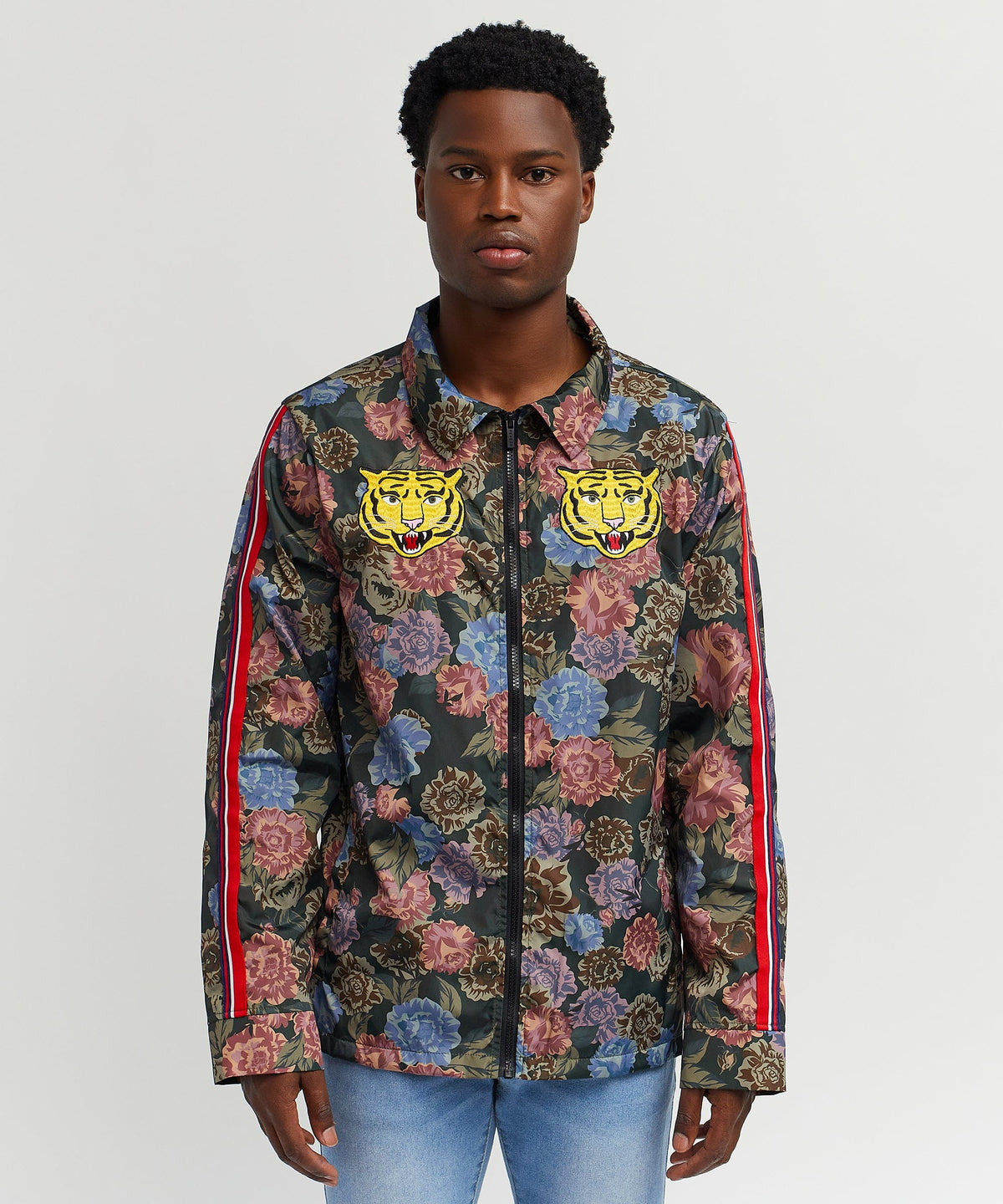 Fearless Tape Trim Nylon Jacket | Reason Clothing Latest