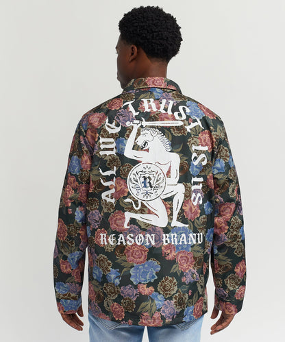 Fearless Tape Trim Nylon Jacket | Reason Clothing Latest