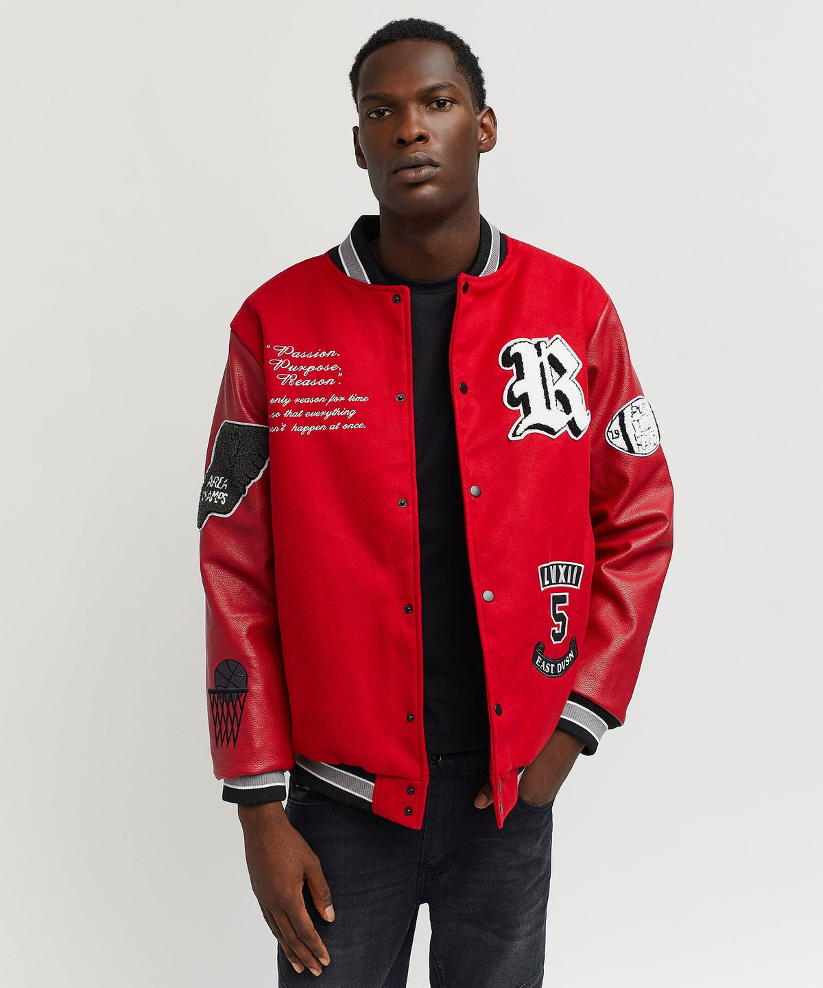 Ply Hard Varsity Jkt | Reason Clothing Special Offer