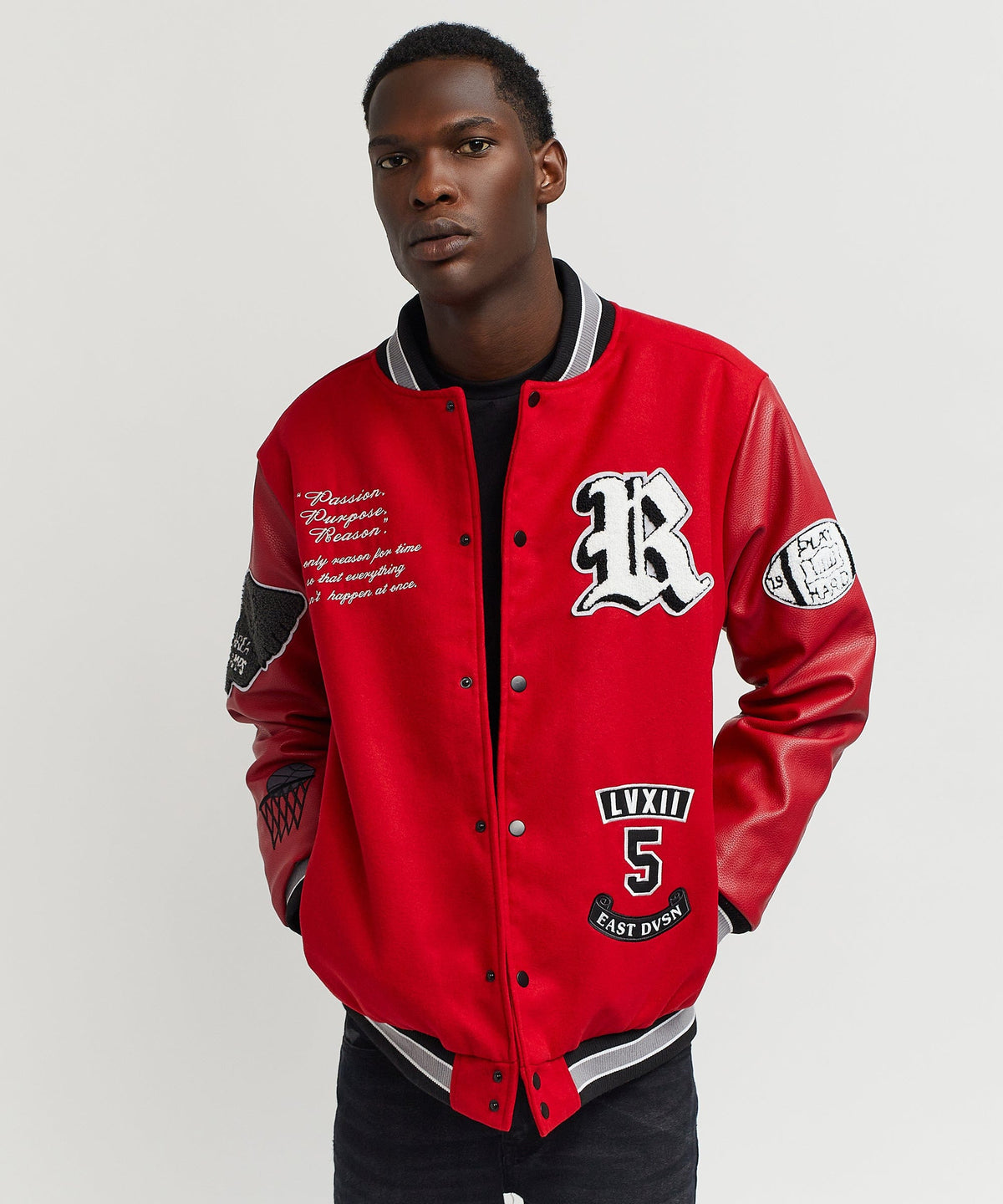Ply Hard Varsity Jkt | Reason Clothing Special Offer