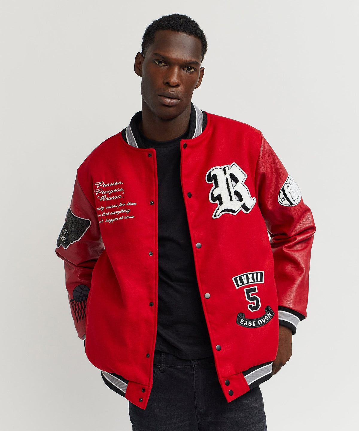 Ply Hard Varsity Jkt | Reason Clothing Special Offer