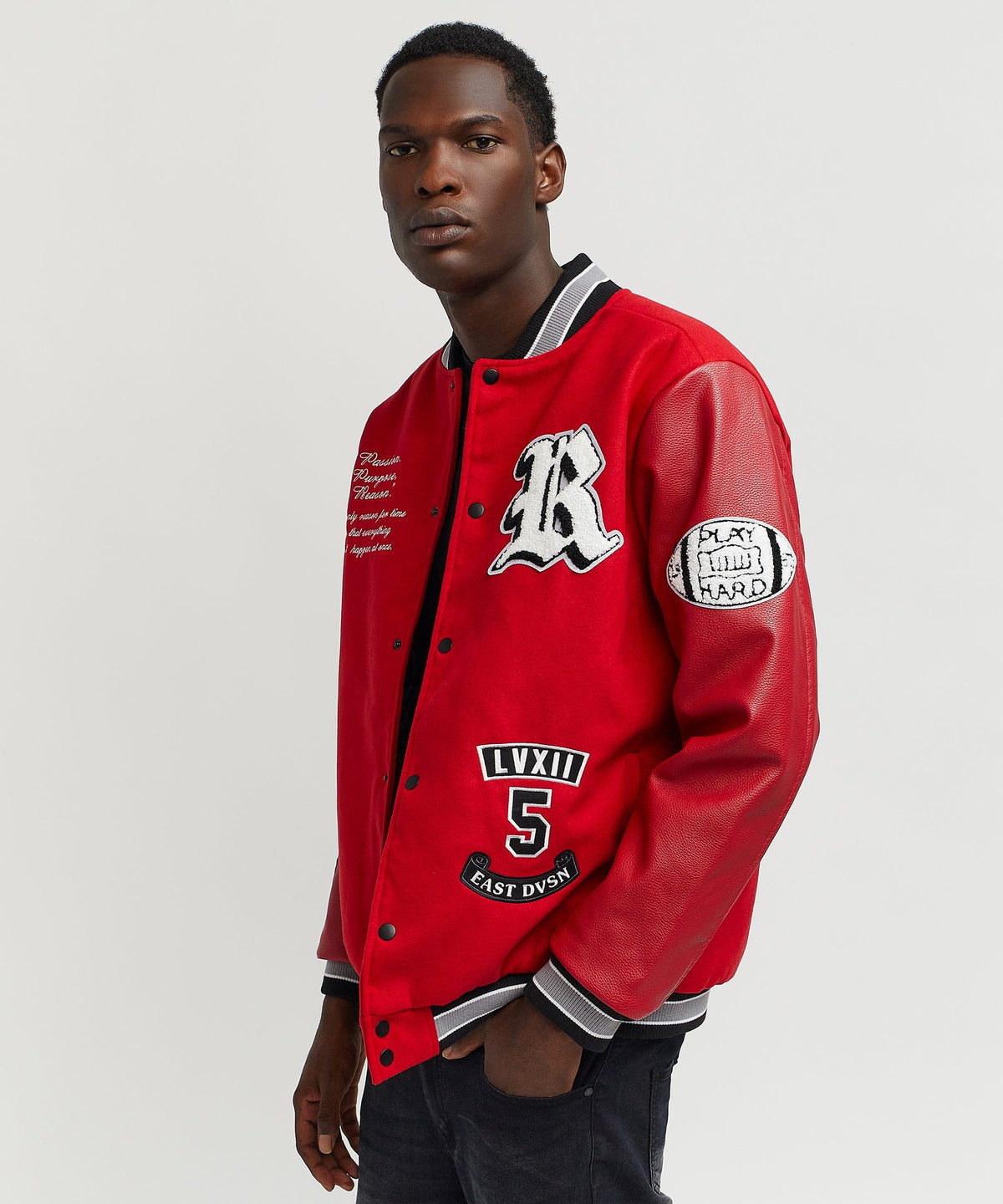 Ply Hard Varsity Jkt | Reason Clothing Special Offer