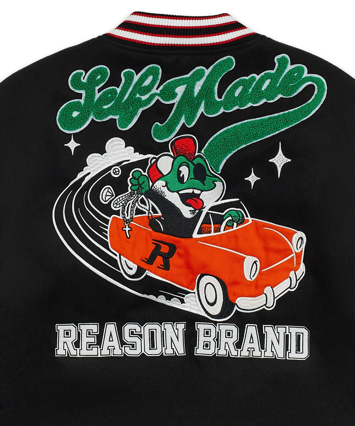 Self Made Varsity Jacket | Reason Clothing Quality