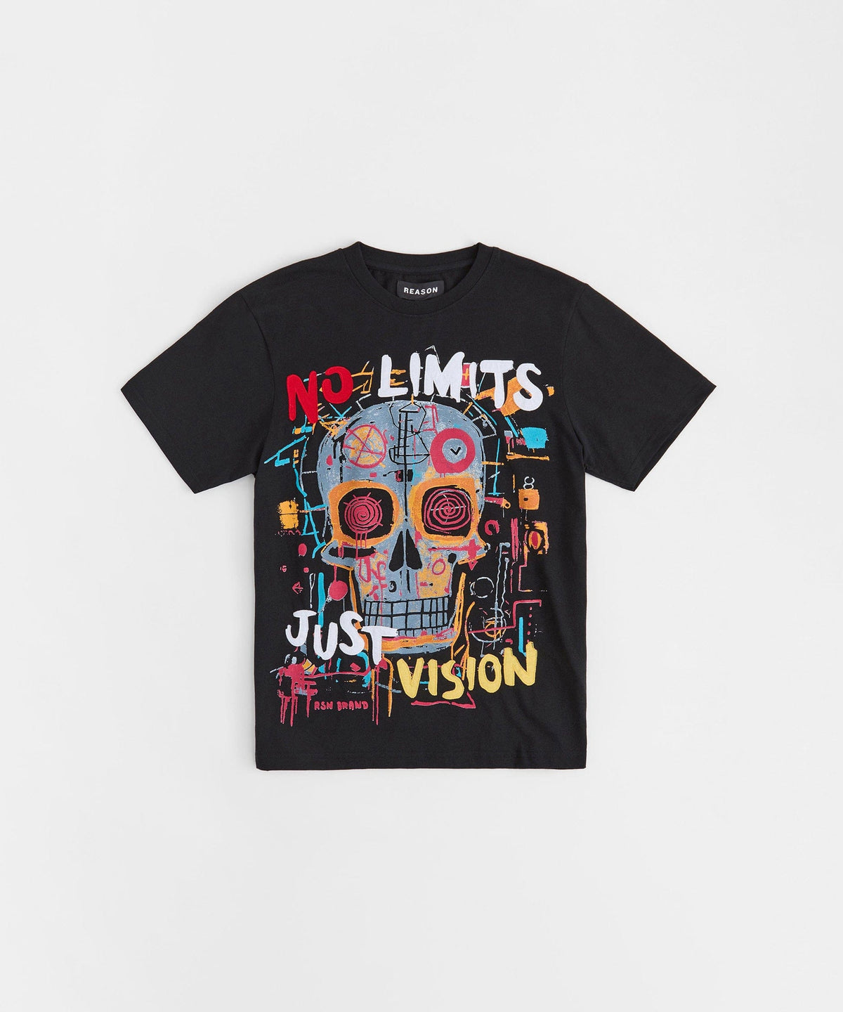 No Limits Graphic Short Sleeve Tee - Black | Reason Clothing Sale