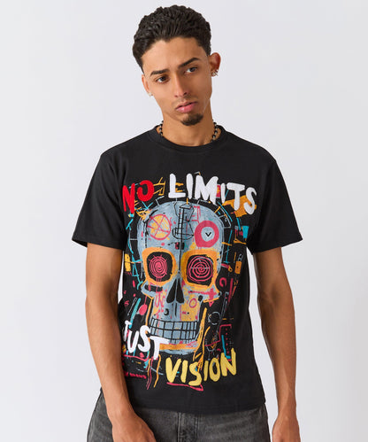 No Limits Graphic Short Sleeve Tee - Black | Reason Clothing Sale