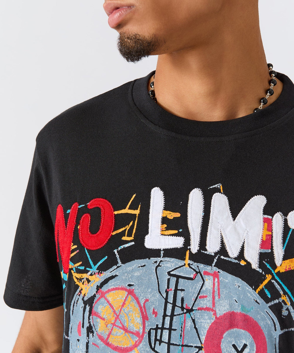 No Limits Graphic Short Sleeve Tee - Black | Reason Clothing Sale