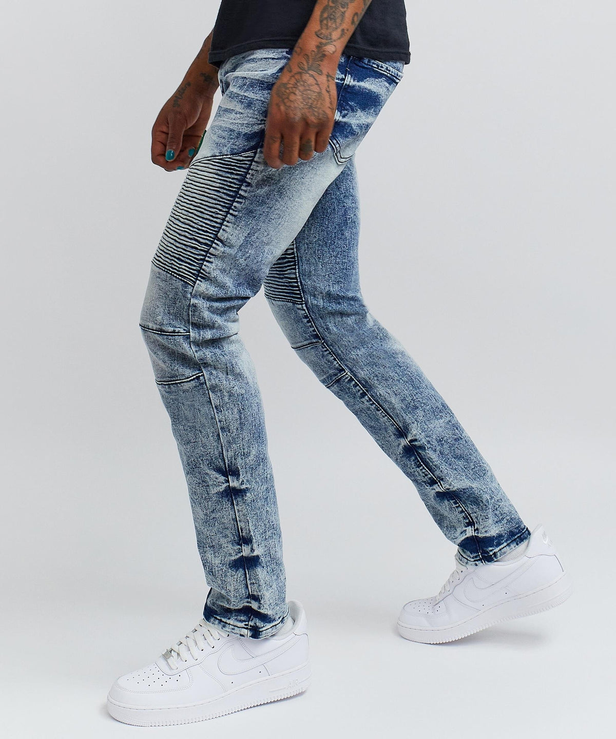 Wright Washed Denim Jeans - Blue | Reason Clothing Customer Favorite
