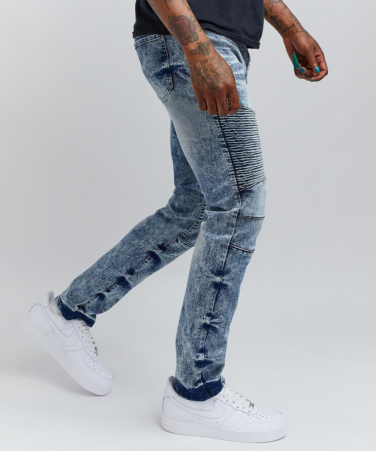 Wright Washed Denim Jeans - Blue | Reason Clothing Customer Favorite