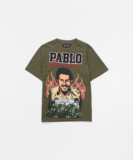 Plus Size Pablo Mugshot Shorts Sleeve Tee - Olive Green | Reason Clothing Trending