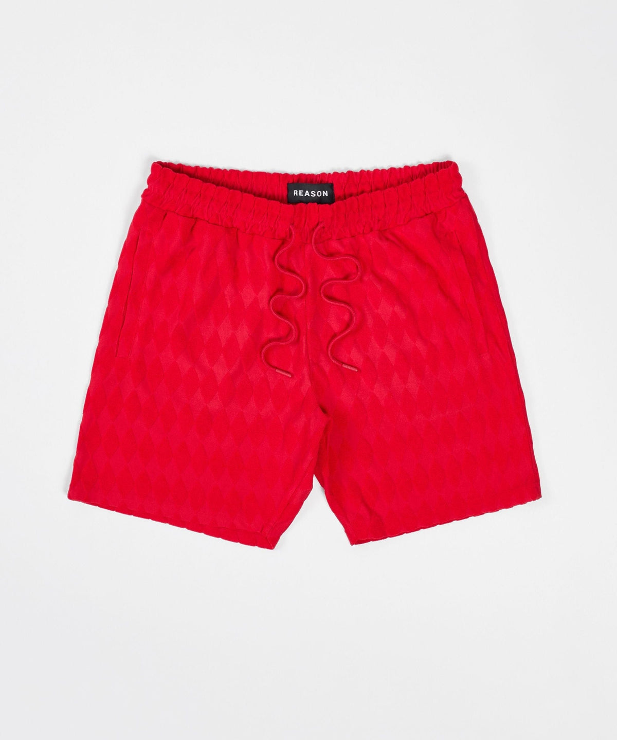 Diamond Plate Towel Short - Red | Reason Clothing Trusted