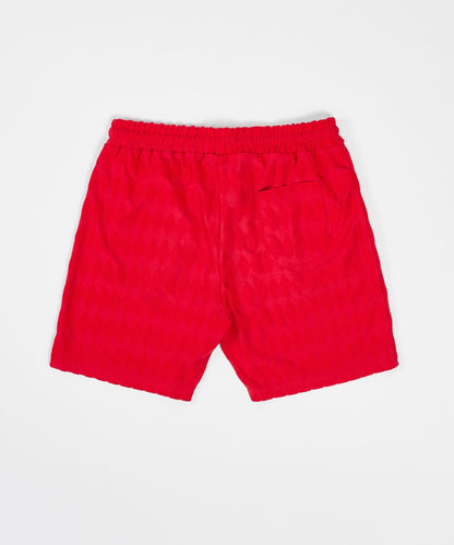 Diamond Plate Towel Short - Red | Reason Clothing Trusted