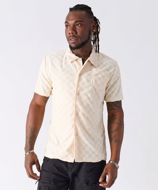 Checkerboard Towel Shirt | Reason Clothing Essential