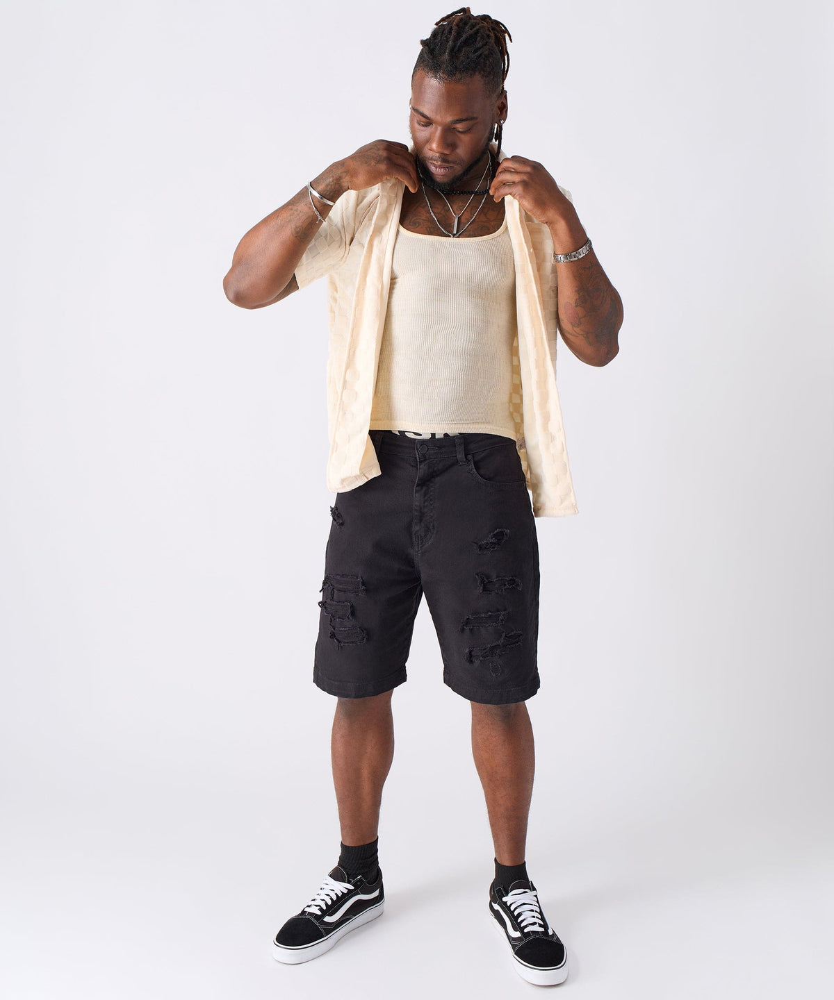 Checkerboard Towel Shirt | Reason Clothing Essential
