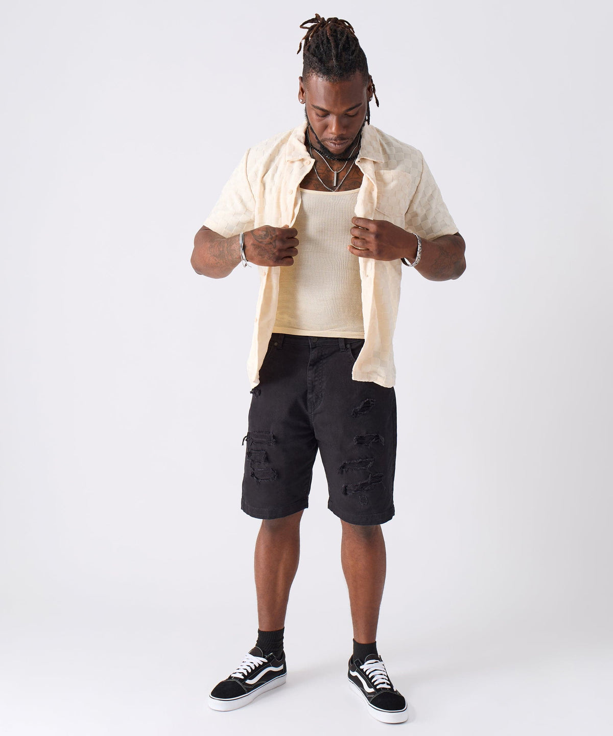 Checkerboard Towel Shirt | Reason Clothing Essential